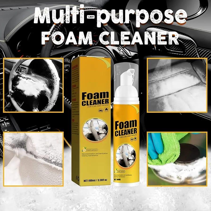 Multi-Purpose Foam Cleaner for Car & Home – Deep Cleaning Interior, Leather, Fabric & Surfaces