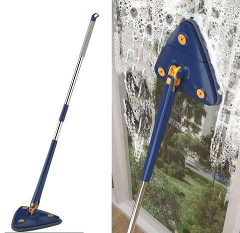 360° Rotating Triangle Mop – Corner Cleaning Floor Mop