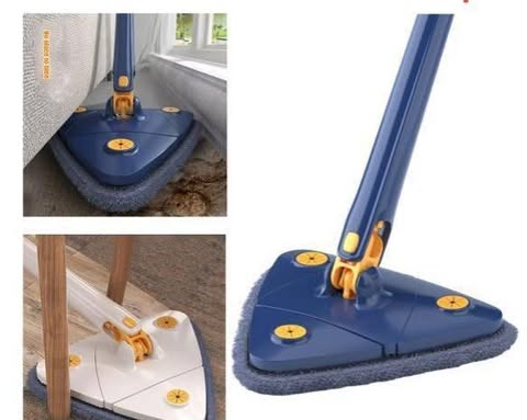 360° Rotating Triangle Mop – Corner Cleaning Floor Mop