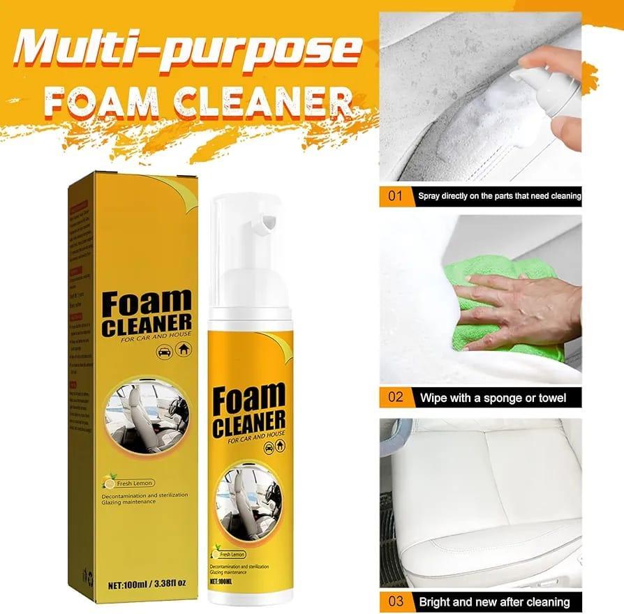 Multi-Purpose Foam Cleaner for Car & Home – Deep Cleaning Interior, Leather, Fabric & Surfaces