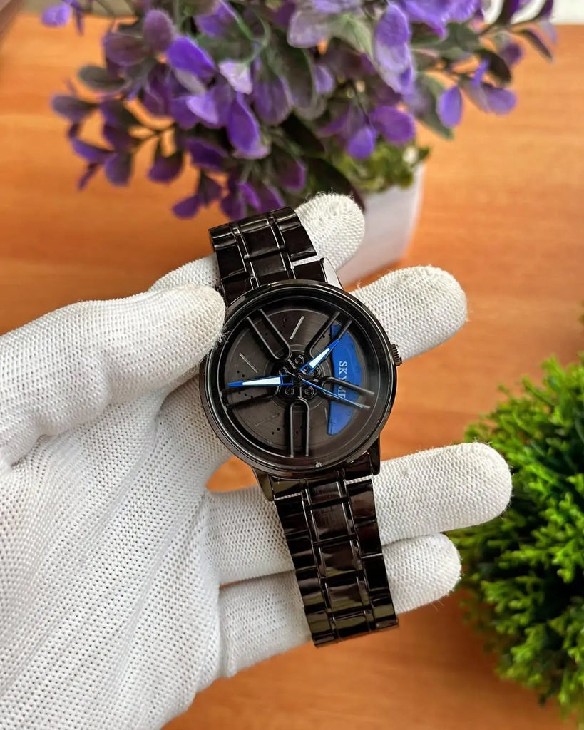 Luxury Skeleton Dial Men’s Watch – Stainless Steel Strap, Stylish & Modern Design