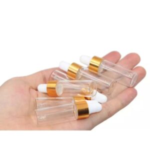 Glass Bottles 5ml x 6 for Serum or Essential Oils with Dropper - Pack of 6